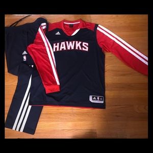 Adidas Atlanta Hawks warmup suit